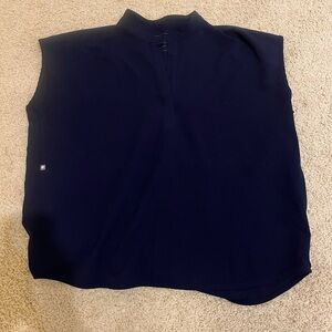 Figs Navy Blue Rafaela Oversized Scrub Top